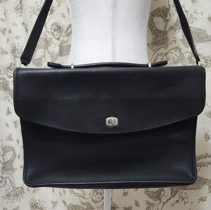 Vintage Coach Lexington Briefcase  5265 Black Nickel 1997 USA